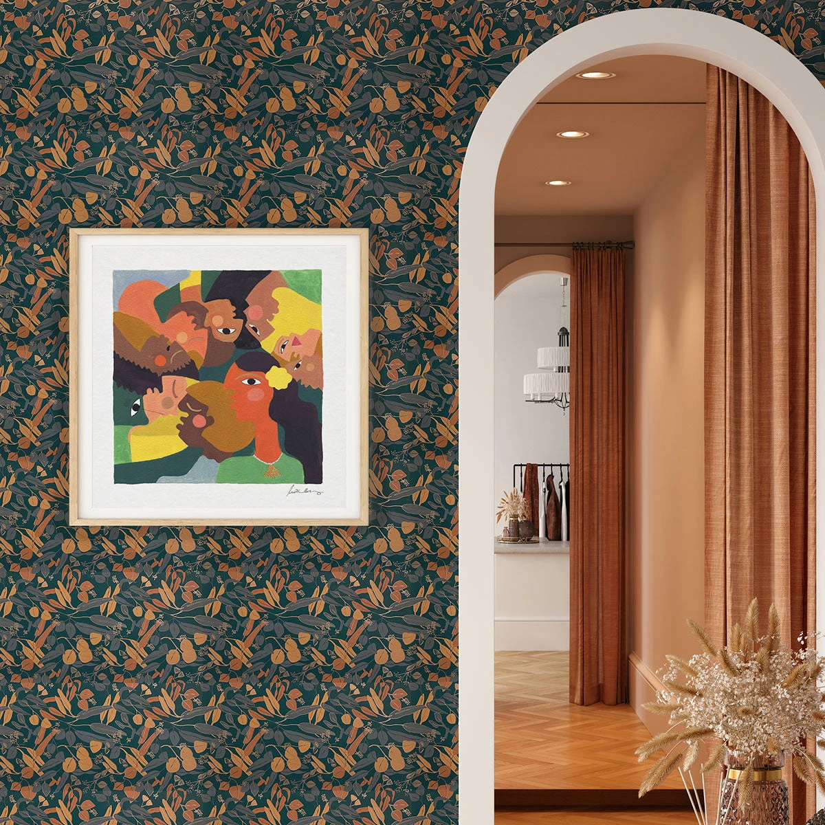 Jungalow® Eucalif Wallpaper In Sunset By Justina Blakeney® - Surestrip 5 Jungalow® Eucalif Wallpaper In Sunset By Justina Blakeney® - Surestrip